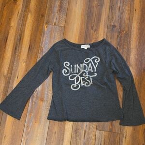 Idyllwind Charcoal Long Sleeve Top